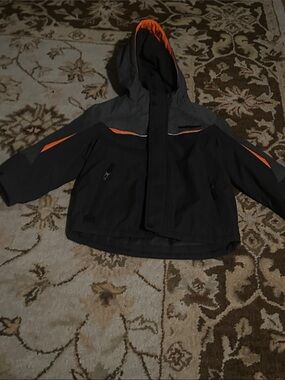 ZeroXposur Kids Hooded Jacket in Black, Gray & Orange
